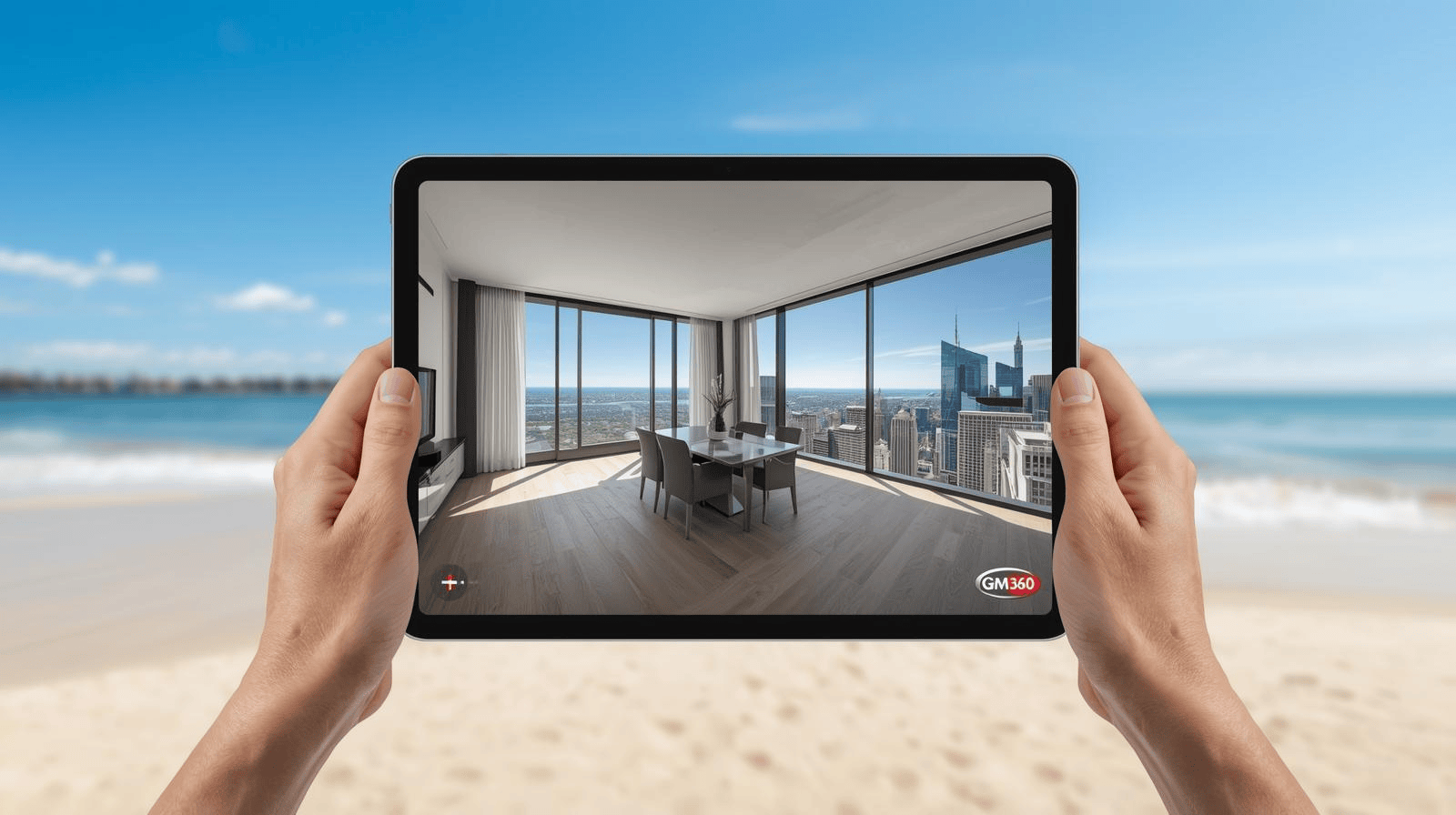 Immersive 360 virtual tour background